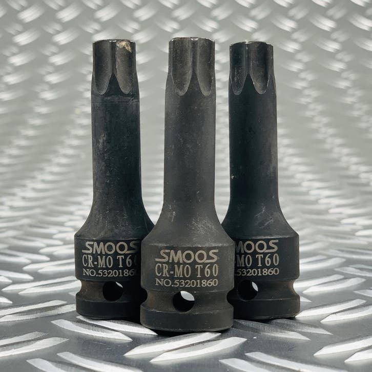 Smoos Losse inwendige T60 torx krachtdop met 1/2 opname - 3, Doe-het-zelf en Bouw, Gereedschap | Handgereedschap, Ophalen of Verzenden