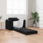 vidaXL Slaapbank / zetel Zwart 98 x 71 x 83 cm Fluweel, Verzenden, Nieuw