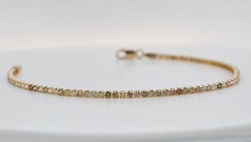 Zonder minimumprijs - Armband - 14 karaat Geel goud -, Handtassen en Accessoires, Nieuw