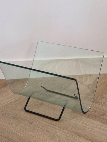 Fiam - Vittorio Livi - Tijdschriftenhouder - Glas, Metaal