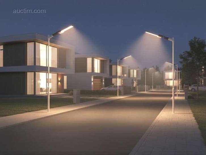 50W 3000K LED Straatverlichting met Lens..., Bricolage & Construction, Éclairage de chantier, Enlèvement