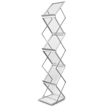 Folderstandaard | MONTANA | Staal/Aluminium | Zilvergrijs |, Verzenden, Nieuw in verpakking