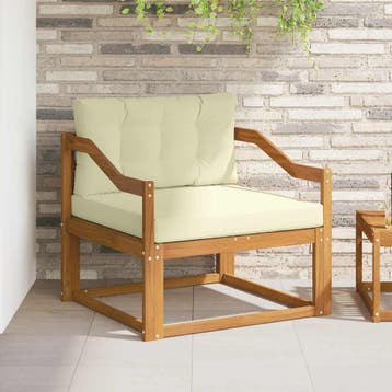 vidaXL Buiten Midden Sofa Naturel, Verzenden