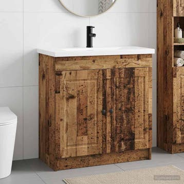 vidaXL Badkamermeubel Set Oud hout 78,5 x 37,5 x 81 cm, Verzenden, Nieuw