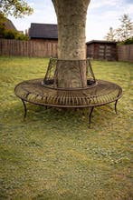 Établi - Fer - Banc rond en bois - Nouveau