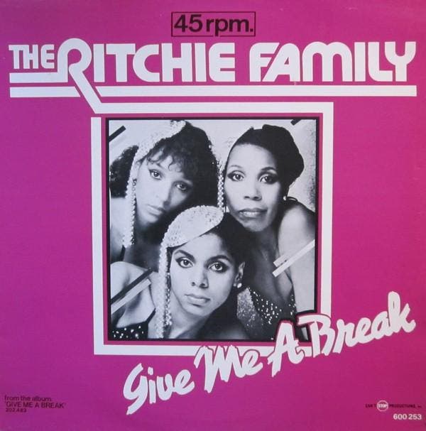 The Ritchie Family - Give Me A Break, Cd's en Dvd's, Vinyl | Pop, Gebruikt, Verzenden