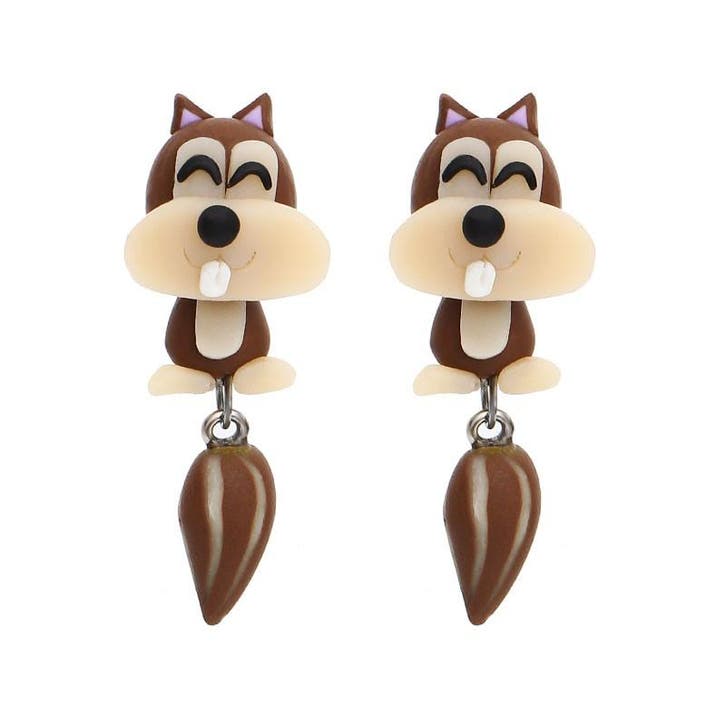 Fako Bijoux - Oorbellen - Eekhoorn - Bruin, Handtassen en Accessoires, Oorbellen, Verzenden