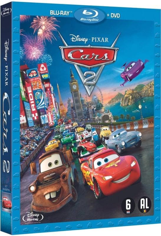 Cars 2 blu-ray plus dvd (blu-ray tweedehands film), Cd's en Dvd's, Dvd's | Actie, Ophalen of Verzenden