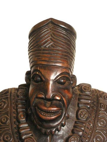 chef Bamoun - sculptuur - Bamoun - Kameroen