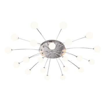 Trio BULLET plafondlamp | LED | nikkel mat met wit | Ø 96,5, Verzenden, Nieuw