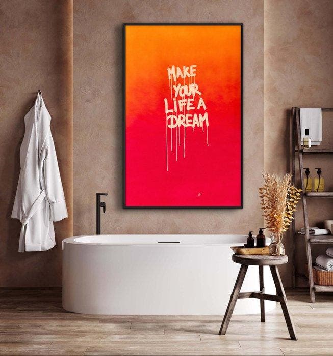 LEO VAREK - MAKE YOUR LIFE - XXL, Antiquités & Art, Art | Peinture | Moderne