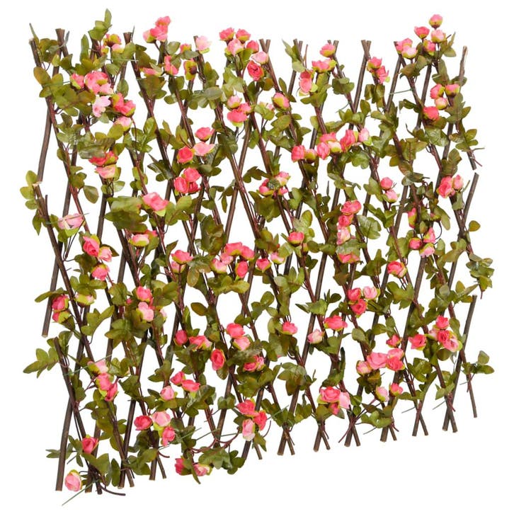 vidaXL Kunstplant klimop op latwerk uittrekbaar 180x60 cm, Jardin & Terrasse, Clôtures de jardin, Envoi