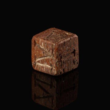Oud-Romeins Been Zeldzame Legionary Gaming Dice met Romeinse, Antiek en Kunst