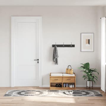 vidaXL Vloerkleed wasbaar 80x300 cm meerkleurig, Verzenden