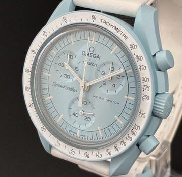 Omega x Swatch - Mission to Uranus - Sans prix de réserve -, Handtassen en Accessoires, Horloges | Heren, Nieuw