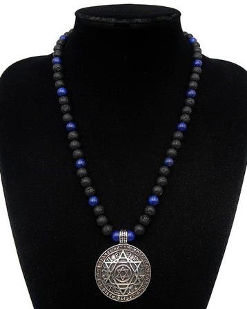 Lapis lazuli - Zegel van Salomo – Zodiacaal hexagram –