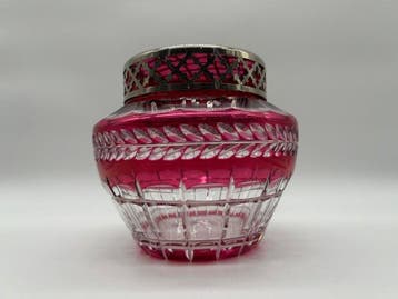 Val Saint Lambert - Joseph Simon - Vase avec couvercle -, Antiquités & Art