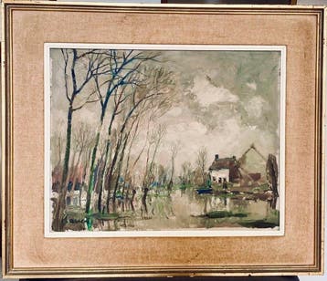 Albert Saverys (1886-1964) - Hoeve aan de Leie