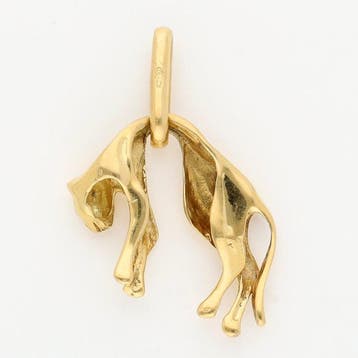Hanger - 18 karaat Geel goud - Panter