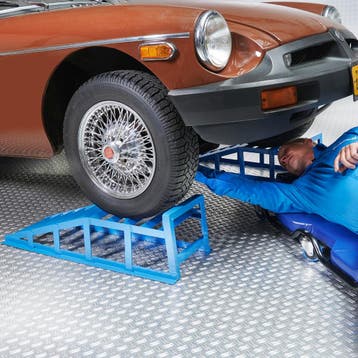 Datona Combivoordeel: oprijbokken XXL + garage ligkar -, Motoren, Ophalen of Verzenden, Nieuw