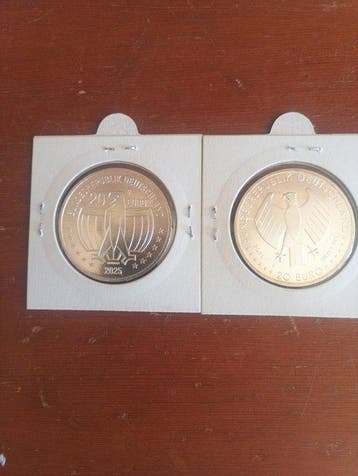 Duitsland. 20 Euro 2025 (2 coins) (Zonder minimumprijs)