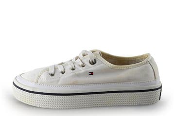 Tommy Hilfiger Sneakers in maat 39 Wit, Kleding | Dames, Verzenden, Wit, Zo goed als nieuw, Sneakers