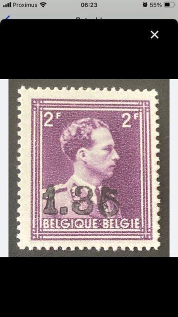 Belgique 1946 - -10% imprimé<br>- Uitgifte Van Acker<br>-, Gestempeld