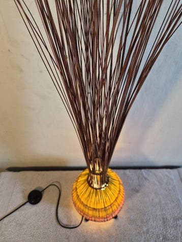 Wofi Leuchten - Lampadaire - Métal, Bois, Textile