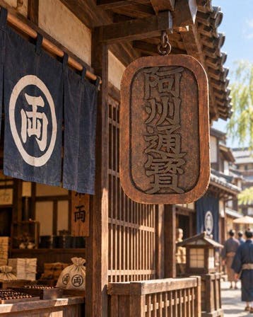 Japanse houten Kanban – dubbelzijdig Ashu Tsuho &