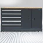 Datona Werkbank met laden 160 cm - Datona - Mat zwart, Doe-het-zelf en Bouw, Ophalen of Verzenden, Nieuw