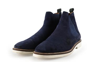 Manfield Chelsea boots in maat 40 Blauw, Kleding | Heren, Manfield, Boots, Gedragen, Verzenden