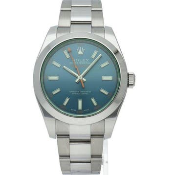 Rolex - Milgauss Watch Green Sapphire Z Blue -, Nieuw