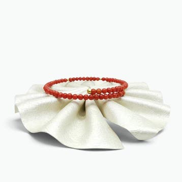 Koraal - Zilver - Armband - handgemaakt