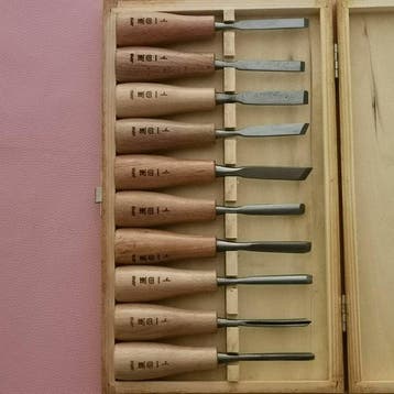 Staal, Hout Beitel - 13.5 cm