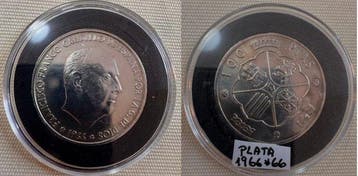 Spanje. Spain – 172 Peseta Coins – 1966–1996 – Silver &