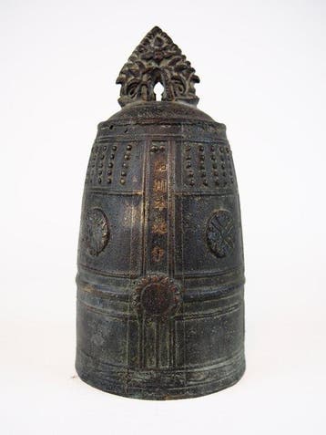 Altaarschel - Brons, Japanse bronzen tempelbell met