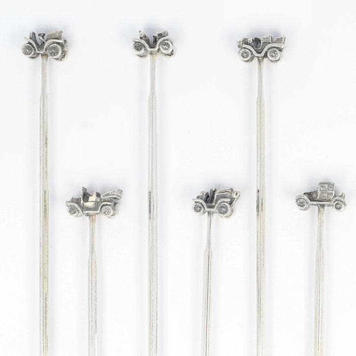 Van Kempen & Begeer - Cocktaillepels Oldtimer - Lepel, Antiquités & Art, Antiquités | Argent & Or