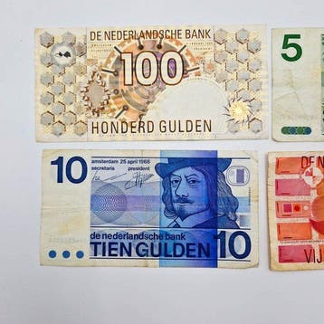 Nederland. - 4 Banknotes Gulden 1992, 1989, 1968, 1973 -