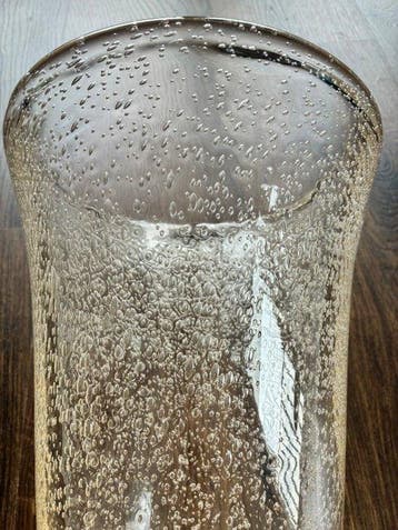 Daum - Vase - Cristal - Daum vase bullé Nancy