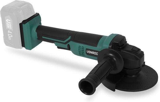 2dekans | VONROC Accu Haakse Slijper - VPower 20V – Ø125mm –, Doe-het-zelf en Bouw, Gereedschap | Slijpmachines, Ophalen of Verzenden