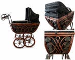 Figure - Antique Doll Pram - Toile, Bois, Fer