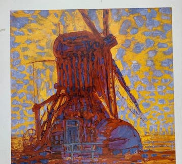 Piet Mondrian - Moulin au Soleil, 1908 - Original Exhibition