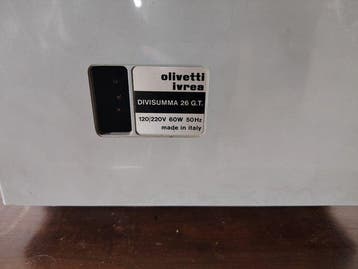 Ettore Sottsass - Olivetti, Divisumma 26 - Calculatrice -, Antiek en Kunst