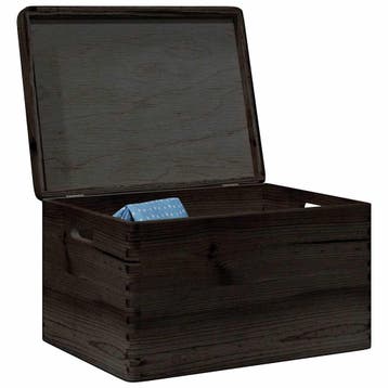 vidaXL Houten kist met deksel&handvatten 40x30x23cm, Verzenden