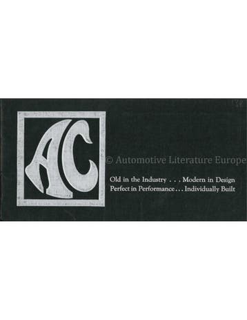 1938 AC CARS PROGRAMMA BROCHURE ENGELS, Nieuw