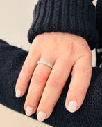 Ring - 18 karaat Witgoud - 1.19ct. tw. - Diamant, Nieuw