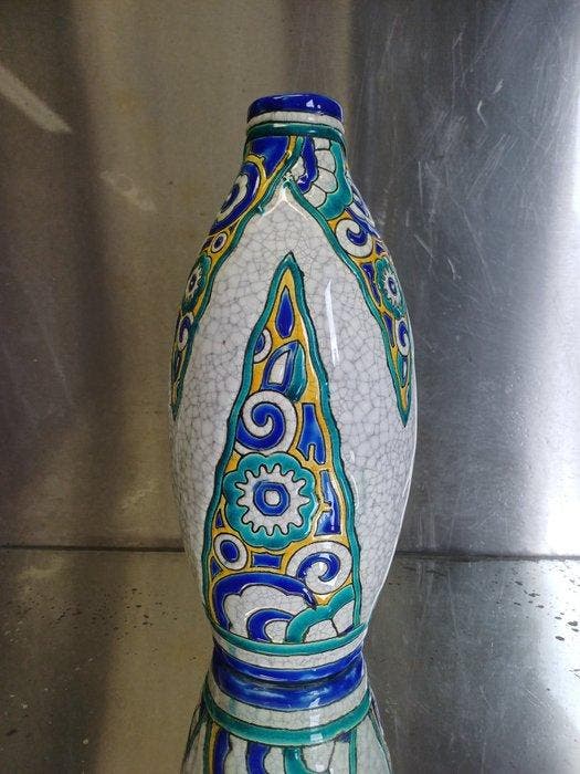 Keramis, Boch Frères - Charles Catteau - Vase balustre -, Antiquités & Art, Antiquités | Verre & Cristal