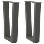 vidaXL Salontafelpoten 2 st V-vormig 38x(42-43,3) cm staal, Verzenden, Nieuw