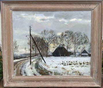 Daan Muhlhaus (1907-1981) - Winters landschap