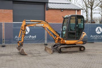 Veiling: Rupsgraafmachine Case 28 CAB Diesel 2003, Ophalen